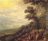 Jan The Elder Brueghel Wall Art - Gathering of Gypsies in the Wood